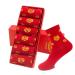 Chinese New Year Red Socks for Men New Year's Cotton Men's Boat Socks 2022 Chinese New Year Good Luck Socks 6 PCS (Color : Style 2 Size : 39-44) 39-44 Style 2