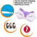 Cute Plush Animal Sleep Mask Set for Kids and Adults - Purple Fox & Panda | Soft Blindfold for Night Nap, Travel, and Meditation - Buy Online on GoSupps.com