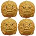 Fomiyes 4 piece -Surface Fitness Ball Gymnasium Ball Hand Ball Massage Tools Tool Massage Ball Wooden ball Massage balls Handy massage ball Training ball roll the ball