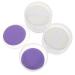 Angoily Absorbent Sponges 5 Sets Puff Cosmetic Makeup Sponge Beauty Puffs Esponjas Para Maquillaje Puffs for Cushion Foundation Hydrophilic Non-latex Miss Round Purple Makeup Foundation