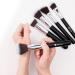 Buy Ducare 15-Piece Professional Makeup Brush Set | Luxury Cosmetic Bag & Wooden Handle | International Shipping - Buy Online on GoSupps.com