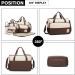 KMRLOFIY 5 Set Baby Diaper Bag - Stylish & Functional Mama Handbag with Bottle Holder & Diaper Pad for Travel - Brown - Buy Online on GoSupps.com