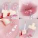 AZLESLOG 3Pcs Ice Cream Lip Gloss Set - Fruit Pearlescent Plumping Lip Tint, Transparent Toot Lip Balm, Crystal Jelly Long Lasting Moisturizing Lip Oil - Hydrating Lip Gloss Trio - Buy Online on GoSupps.com