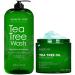 MAJESTIC PURE Tea Tree Body Wash and Tea Tree Athletes Foot Cream Bundle