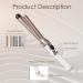 Ten-Tatent 28mm Ceramic Tourmaline Curling Iron | Dual Voltage Curling Wand for Long & Short Hair | Adjustable Heat Settings | White - Buy Online on GoSupps.com