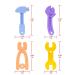 WITUONE LAIMALA Silicone Teething Toys for Babies - Hammer Wrench Pliers Shape Teether - Baby Chew Toys - Molar Teether - Boys Girls Style 2 - Buy Online on GoSupps.com