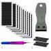 RANYAKE 240 Pieces Hair Extension Tape Tabs Hair Extension Tapes Pre-cut Wig Adhesive Toupee Tape With tweezers and spatula Can be used for hair extensions lace wigs wig head coverings