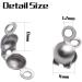 BronaGrand 200Pcs Stainless Steel Calotte Ends Clamshell Knot Covers for Jewelry Making - Buy Online on GoSupps.com