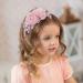 IYOU Flower Girl Headpiece Pink Floral Headbands Pearl Princess Birthday Wedding Hair Accessories for Girls - Buy Online on GoSupps.com
