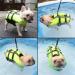 NAMSAN Small Dog Life Jacket | Inflatable Vest with Reflective Stripe & Safety Handle | Adjustable Buoyancy Aid | Puppy Flotation Jacket in Green-S - Buy Online on GoSupps.com