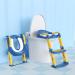 YMINA Potty Training Seat with Step Stool Ladder for Boys Girls - Blue, Foldable, Adjustable, Anti-Slip Pad - Kids Toilet Seat with Handles & Splash Guard - Buy Online on GoSupps.com