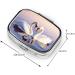 Swan Heart Printing Small Pill Case - 2 Compartment Travel Pill Organizer for Purse & Gifts - Buy Online on GoSupps.com