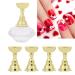 Nail Tip Exercise Stand - Crystal Base Holder for False Nail Art Display | White Base - Perfect for Manicure Practice - Buy Online on GoSupps.com