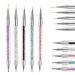 5 PCS Nail Art Liner Brushes Double Ended Manicure Tool Set and Drill Drawing Nail Art Pens Painting and Drawing Pens for Nail Carving French Nails DIY Nail Art