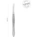 Titania Tweezers from Solingen - Premium 8cm Eyebrow Tweezers | Made in Germany | Extra Precise Hair Removal - Straight Wide Tip Lace Silver - Buy Online on GoSupps.com