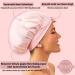 100% Mulberry Silk Sleep Cap | Breathable & Adjustable Silk Bonnet for Women | Pink Silk Hair Wrap | Curly Hair Night Cap - Buy Online on GoSupps.com