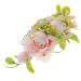 minkissy Flower Bridal Comb Flowers for Hair Accessories for Women Womens Hair Accessories Womens Accessories Wedding Headpiece Accesorios Para Mujer Silk Cloth Pink Wig Bridesmaid
