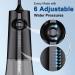 AZ Smile Cordless Water Flosser - 5 Modes Portable Oral Irrigator with 8 Tips and 300 ML Tank - Rechargeable Water Pick for Teeth Cleaning, Braces, Dental Care - Home & Travel (Black) - Buy Online on GoSupps.com