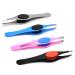 Professional Slanted Grippy Eyebrow Tweezers Hair Beauty Tweezer Gripped by G.S Online Store 4 Mix Colors Set