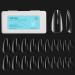 Beetles Gel Nail Kit Soft Gel Nail Tips 500Pcs Medium Almond Pre Shaped Clear Full Cover False Nails for Gel Art Polish Soak Off Lamp Easy Nail Extensions Acrylic Fake Nails False Press on Nail Tips A1-Medium Almond