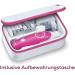 Beurer MP 44 Manicure/Pedicure Set - Electric Nail Care with 7 Attachments & LED Light - Pink - Includes Manual Nail Set & Storage Bag - Perfect for Home & Travel - Buy Online on GoSupps.com