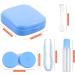 Jinlaili 6-Piece Contact Lens Container Set | Portable Travel Case with Tweezers & Suction Tool | Perfect for International Shipping - Buy Online on GoSupps.com
