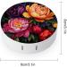 Colorful Peony Flowers Contact Lens Case with Mirror - Portable & Cute Eye Travel Kit - Buy Online on GoSupps.com