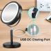 Quinskkin 8 Lighted Rechargeable Magnifying Makeup Mirror 7X Magnification with Stand and 3 Color 360 LED Lights - Black - Buy Online on GoSupps.com