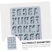 ABOOFAN 1pc 26 Alphabet Silicone Mold Silicone Tray Cookie Baking Mold Chocolate Baking Utensils Blue 27.2X18.2X1.3CM - Buy Online on GoSupps.com