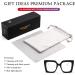 AIEYEZO Oversized Blue Light Glasses for Women - Anti Fatigue Computer Eyeglasses in Black - Buy Online on GoSupps.com