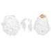 Ensemble perruque blanche barbe longue boucl e costume d'Halloween fausse moustache amusante faux moustaches sourcils nains blancs accessoires de f te de No l