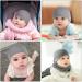 Aolso Newborn Baby Hats Mittens Set - 2pc Caps & 2 Pairs Gloves for 0-6 Months Grey - Buy Online on GoSupps.com