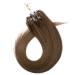 Silk-Co Real Hair Microring Extensions - 0.5g Micro Loop 100 Strands 7A Human Hair 40cm Light Brown - Smooth & Soft - Buy Online on GoSupps.com