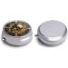 Skull Metal Pirate Pill Box - Stylish 3 Compartment Travel Organizer for Vitamins & Medication - Compact Pill Case for Purse & Pocket - Buy Online on GoSupps.com