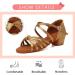 YKXLM Girls Latin Dance Shoes Model 203 - Beige | Low Heels for Tango, Salsa, Ballroom Practice - Size 13.5 Little Kid - Buy Online on GoSupps.com