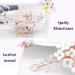 Fairvir Bridal Wedding Hair Comb Flower Silver Rhinestone Sparky Crystal Bride Leaf Side Combs Pearl Hair Accessories for Women and Girls (Rose Gold) - Buy Online on GoSupps.com