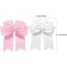 2 Pack 6 inch Bow Hair Clips Large Hair Bow Hair Barrette Clips for Women Girls White Hair Bows(White Pink) - Buy Online on GoSupps.com