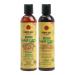 Grow with Us Shampoo & Conditioner Set - Infused Aloe Vera Rose Water for Nourishing and Softening the Hair Shea Oil to Help Moisturize and Repairs Damaged Hair Paraben Free Sulfate Free