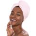 Women's Bamboo Towel Set - Hair Drying Towels & Cotton Hair Wraps - One Size Barely Pink/Rose Red - 2 Pack - Buy Online on GoSupps.com