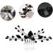 DOITOOL Black Crystal Hair Accessories Rhinestone Leaf Hair Comb Bridal Hair Clip Hair Comb for Women Hair Gems for Women Black Hair Clips Vintage Hair Accessories Decor Alloy Miss Wedding - Buy Online on GoSupps.com