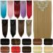S-noilite 18 Clips Clip-in Hair Extensions - 58cm Ashblond & Bleach Blonde - 8PC Smooth Full Head Set - Buy Online on GoSupps.com