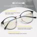 Photochromic Anti Blue Light Readers for Women | Progressive Multifocal Round Frame 3.5x Black Glasses - Buy Online on GoSupps.com