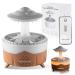 Rain cloud humidifier diffuse humidifier for essential oil micro-air humidifier with 7 colors LED lights and raindrops sound help with sleeping at home office room 500ml wood mason