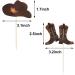 Blulu 60 Pieces Cowboy Hat and Boot Cupcake Toppers Cowboy Cupcake Picks Cowboy Baby Shower Toothpicks Western Birthday Cake Decorations for Western Theme Party Favors Supplies - Buy Online on GoSupps.com