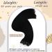 Ugeat 24 Micro Loop Remy Hair Extensions - Jet Black, 50g, 1g/Strand - A-Micro Ring Human Hair Extensions - Buy Online on GoSupps.com