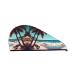 Beach Scenery Coral Velvet Dry Hair Cap Perfect for Home Travel Pool Parties Beaches Baths and More