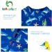 UPF 50+ Baby Boys/Girls Zipper Swimwear with Snap Bottom for Sun Protection - Blue Shark1 (18-24 Months) - Buy Online on GoSupps.com