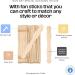 100 Jumbo Craft Popsicle Sticks for DIY Crafting - Natural Wooden Handles for Wedding Programs, Paint Mixing, Auction Bid Paddles - By Woodpeckers - Buy Online on GoSupps.com