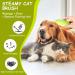 3 In 1 Steamy Cat Brush - Upgraded Multifunctional Cat Steamer Brush for Massage Steam Pet Brush for Removing Tangled and Loose Hair(green1PS) - Buy Online on GoSupps.com