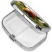 Funny Chicken Grass Print Pill Case - 2 Compartment Travel Organizer for Purse & Pocket - Cute Small Pill Box Gift - Buy Online on GoSupps.com
